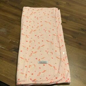 Posh Peanut lightweight blanket/wrap unicorns and flowers